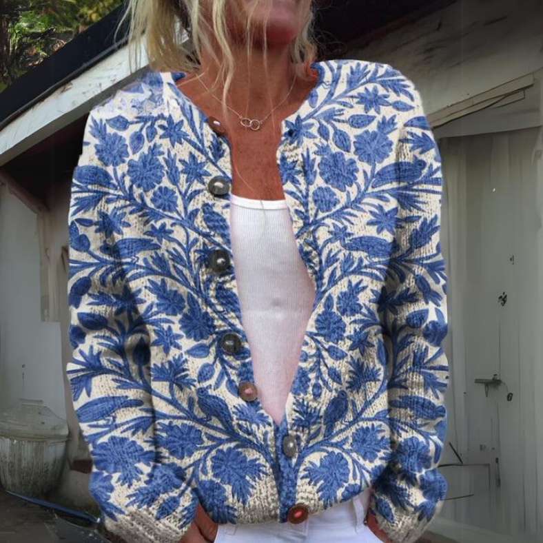 Mia™ - Floral Print Cardigan