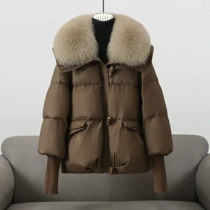 CHRISTINA® – Luxurious Fur Collar Winter Jacket