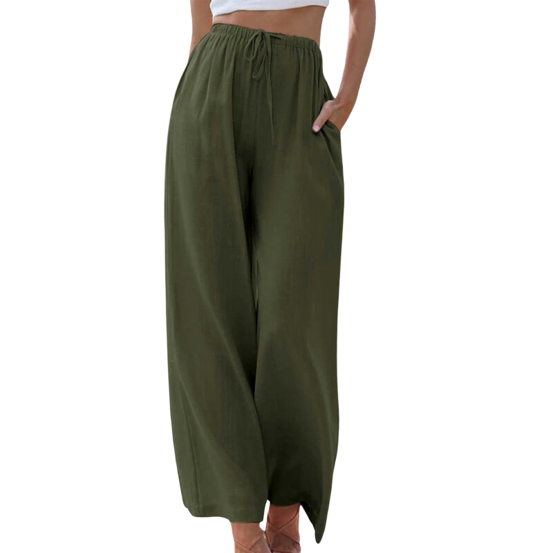 Adeline - Elegant trousers in cotton and linen