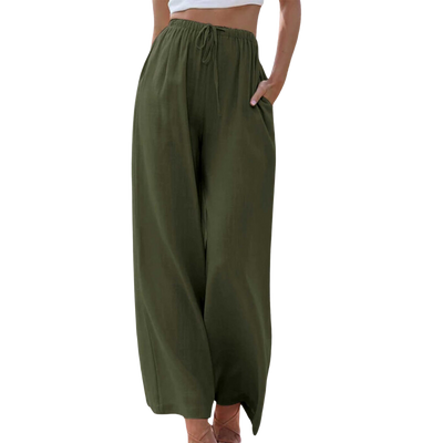 Adeline - Elegant trousers in cotton and linen