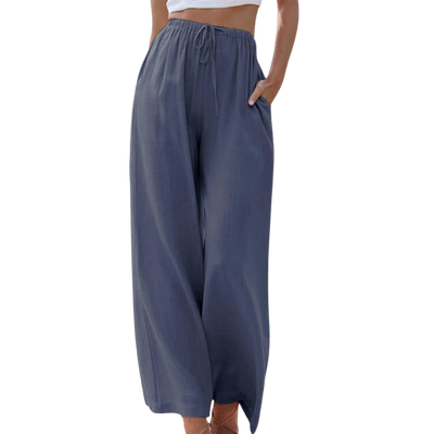 Adeline - Elegant trousers in cotton and linen