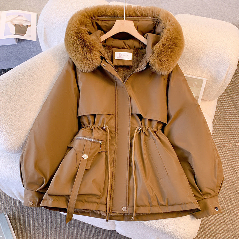 Amy™ - Elegant winter jacket with fur