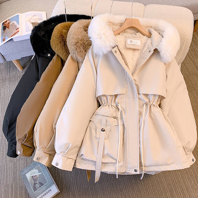 Amy™ - Elegant winter jacket with fur