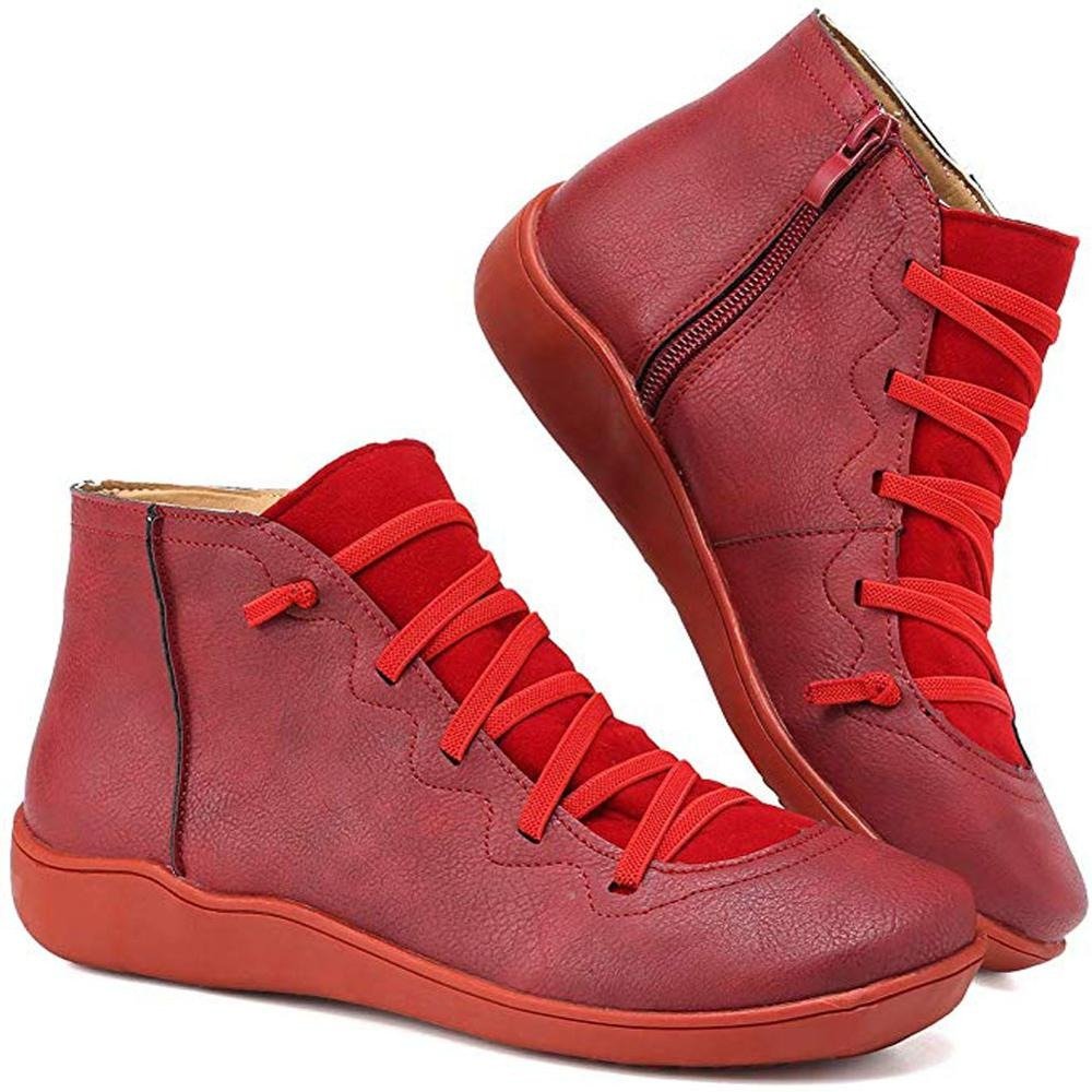 Nina™ - Comfortable Everyday Leather Ankle Boots