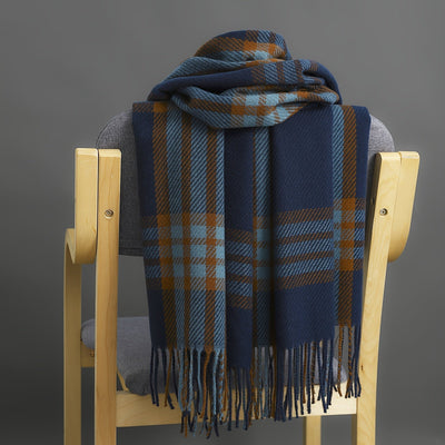 Pure Cashmere Plaid Scarf